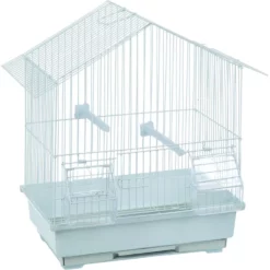 Κλουβί Flamingo Bird Cage Lombok White για μικρά Πουλιά 30 X 22,05 X 38 Cm