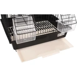 Κλουβί Flamingo Bird Cage Lombok 1 Black για μικρά Πουλιά 36,5 X 25,5 X 38 Cm -Προμήθειες Για Κατοικίδια Κατάστημα πωλήσεων 110215 D 01 1000x1000w