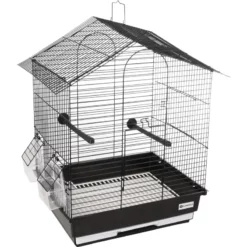 Κλουβί Flamingo Parakeet Cage Nusa Black για μικρά και μεσαία Πουλιά 35 X 28 X 46 Cm