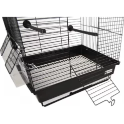 Κλουβί Flamingo Parakeet Cage Nusa Black για μικρά και μεσαία Πουλιά 35 X 28 X 46 Cm -Προμήθειες Για Κατοικίδια Κατάστημα πωλήσεων 110217 D 02 1000x1000w