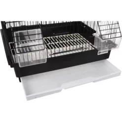 Κλουβί Flamingo Parakeet Cage Lampung 2 Black για μικρά και μεσαία Πουλιά 34 X 28 X 44,5 Cm -Προμήθειες Για Κατοικίδια Κατάστημα πωλήσεων 110218 D 01 1000x1000w