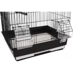 Κλουβί Flamingo Parakeet Cage Lampung 2 Black για μικρά και μεσαία Πουλιά 34 X 28 X 44,5 Cm -Προμήθειες Για Κατοικίδια Κατάστημα πωλήσεων 110218 D 02 1000x1000w