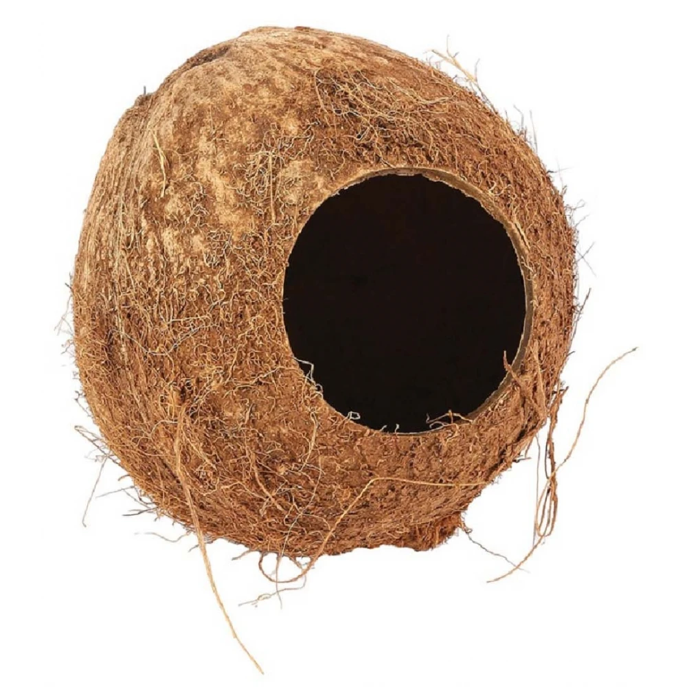 Θήκη - Φωλιά Καρύδα για κλουβιά τρωκτικών Happy Pet Nature First Coconut Hut 12cm 4 Θήκη - Φωλιά Καρύδα για κλουβιά τρωκτικών Happy Pet Nature First Coconut Hut 12cm - Image 2