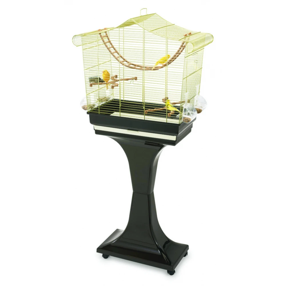 Κλουβί Πουλιών Imac Sofia 63x33x61cm Χρυσό με Βάση 4 Κλουβί Πουλιών Imac Sofia 63x33x61cm Χρυσό με Βάση - Image 2