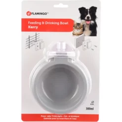 Πλαστικό Μπολ φαγητού ή νερού Flamingo Kerry Round 300ml Γκρι -Προμήθειες Για Κατοικίδια Κατάστημα πωλήσεων 519651 2 petshop88 1000x1000h
