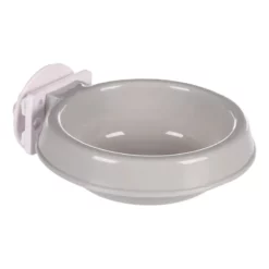 Πλαστικό Μπολ φαγητού ή νερού Flamingo Kerry Round 300ml Γκρι