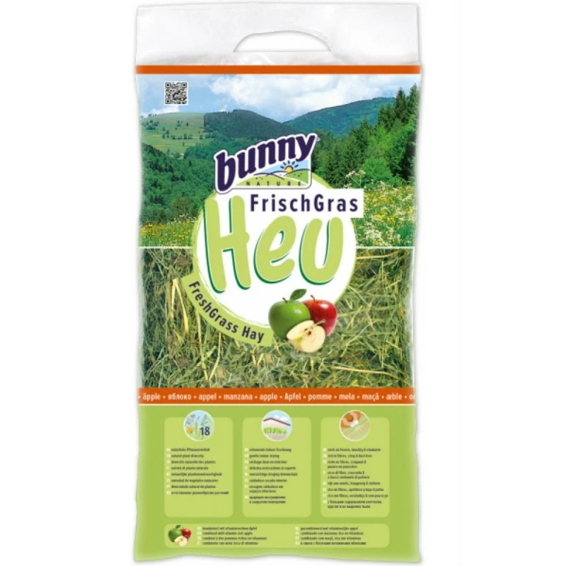 Χόρτο Bunny Freshgrass Hay Με Μήλο 500gr 3 Χόρτο Bunny Freshgrass Hay Με Μήλο 500gr