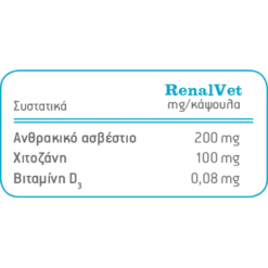 Renalvet Συμπλήρωμα Διατροφής Κατά Της Χρόνιας Νεφρικής Ανεπάρκειας 60tabs -Προμήθειες Για Κατοικίδια Κατάστημα πωλήσεων renalvet pinakas 2 1 1000x1000w